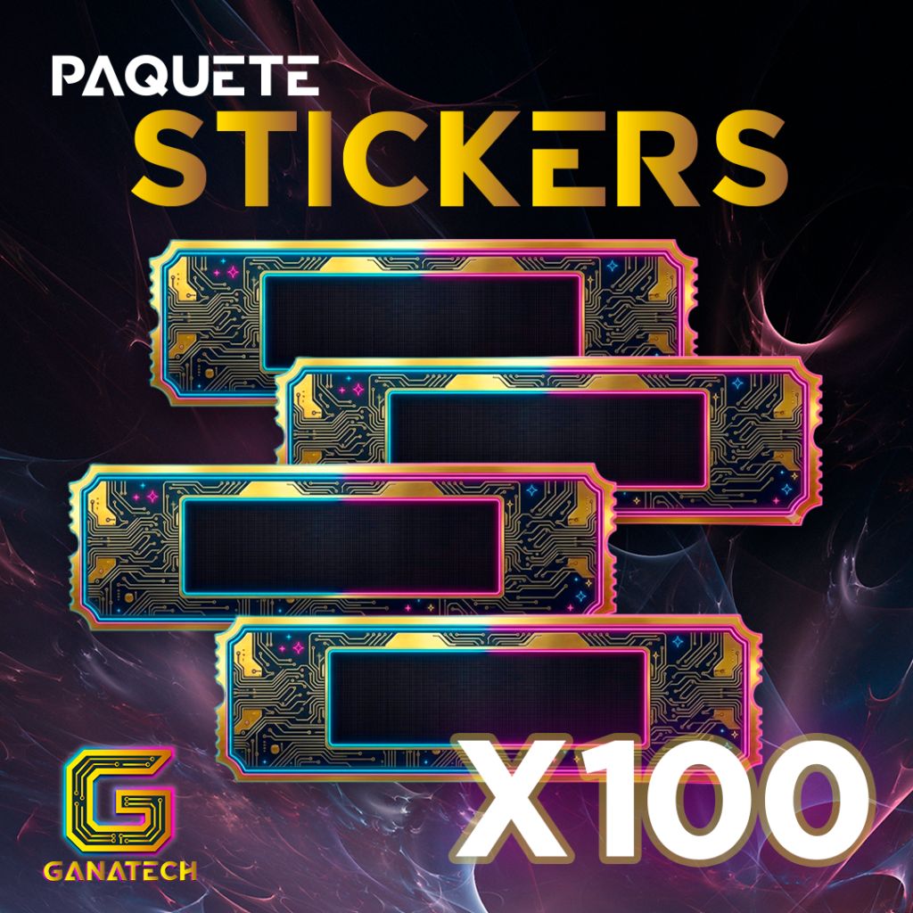 paquete de 100 stickers