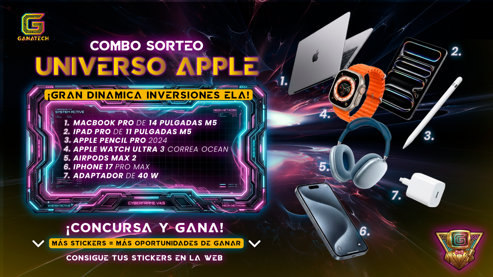 combo universo apple